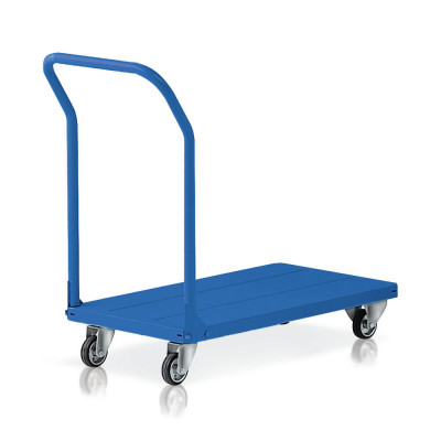 Trolley with removable handle mm. 905Lx450Dx140/810H. Blue.