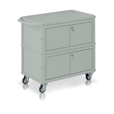 C552 Trolley, 3 trays, 2 chests mm. 910Lx450Dx810H. Grey.