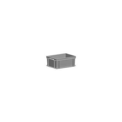 Cassetta sovrapponibile. Capacità lt.16. Grigio.  Mm 300x400x170h
