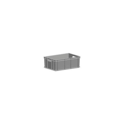 Cassetta sovrapponibile. Capacità lt.42. Grigio.  Mm 600x400x220h