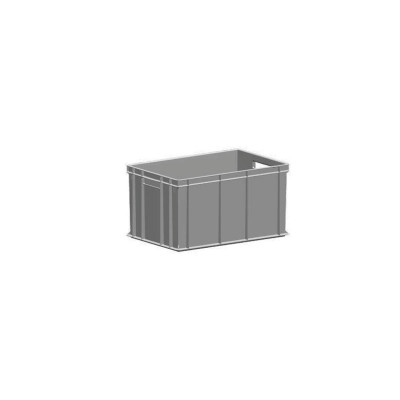 Cassetta sovrapponibile. Capacità lt.64. Grigio.  Mm 600x400x320h