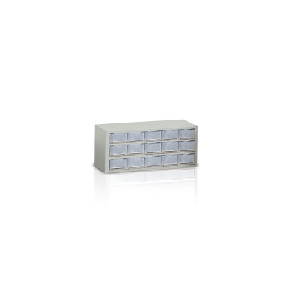 Cassettiera 15 cassetti traslucidi mm 725x325x306h