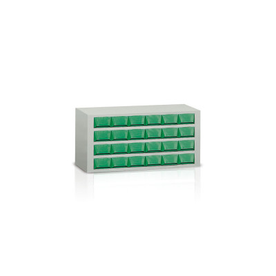 Cassettiera 24 cassetti verdi mm 900x325x430h