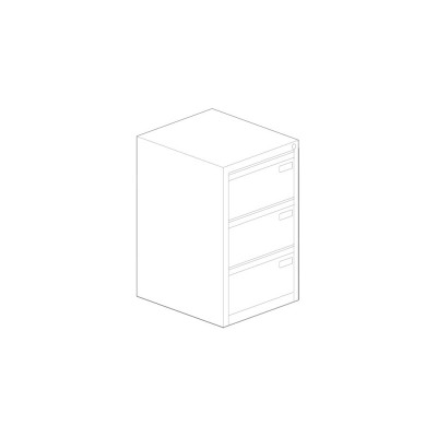 D7236GC Metal classifier 3 drawers grey. Sizes: 460Lx630Dx1049H mm.