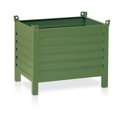 Container kg.800 mm. 1000Lx800Dx650H+130H. Green.