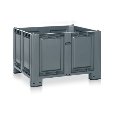 Polypropylene container with feet mm. 1200Lx1000Dx830H. Anthracite.