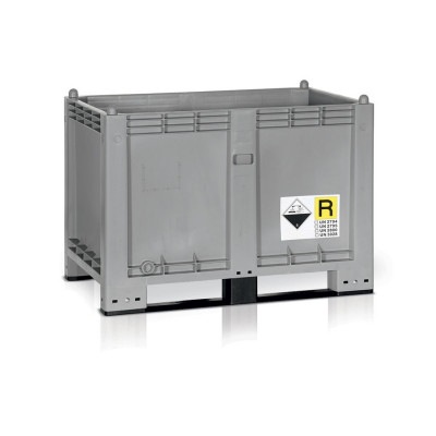 Container for batteries  mm. 1200Lx800Dx850H. Grey.