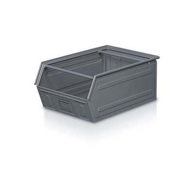 Container with opening and crosspiece- mm. 482Lx720Dx300H. (G.5). Dark grey.