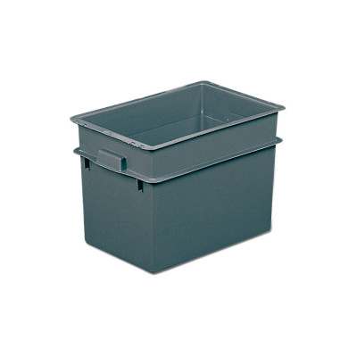 Plastic container mm. 594Lx400Dx410H. Anthracite.