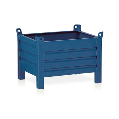 Container without door mm. 800Lx600Dx410H+130H. Dark blue.