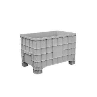 Contenitore sovrapponibile. Portata kg.180. Capacità lt.300. Grigio. Mm 1000x635x645h
