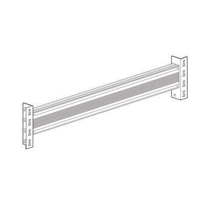 Pallet rack horizontal beams series 85-110. Sizes: mm 2200Lx50Dx120/215H.