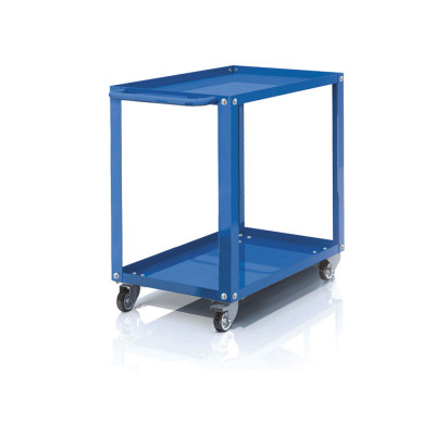 Removable trolley 2 trays mm. 1040Lx600Dx850H. Blue.