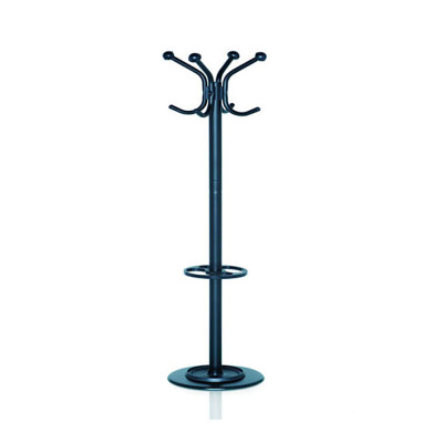 Coat stand 4 + 4 points. Black.