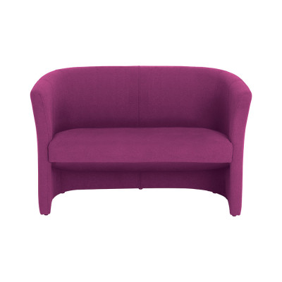 D2131FU 2-seater sofa upholstered in fuchsia fabric