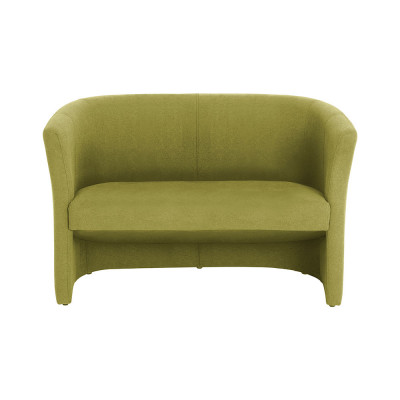 2-seater sofa upholstered in green fabric