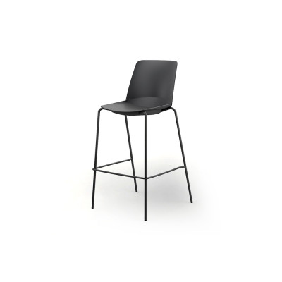 Sgabello Hugo mm 750/1100h. Nero
