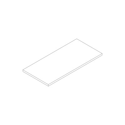 Top per libreria mm 1000. Bianco