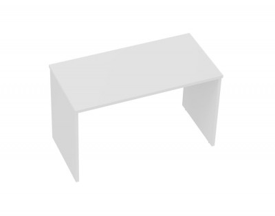 Service table in melamine with sides. White top and sides. Sizes: 1200Lx600Dx745H mm.