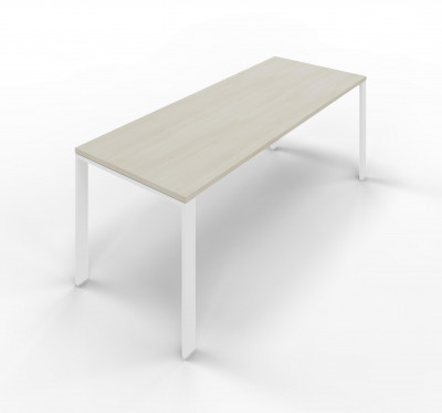 Melamine desk with U legs. Sizes: 800Lx800Dx745H mm.