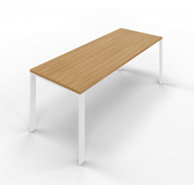 Melamine desk with U legs. Sizes: 800Lx800Dx745H mm.