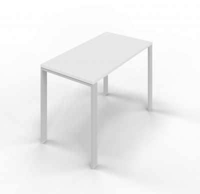 Service table in melamine with U legs. Sizes: 800Lx600Dx745H mm.