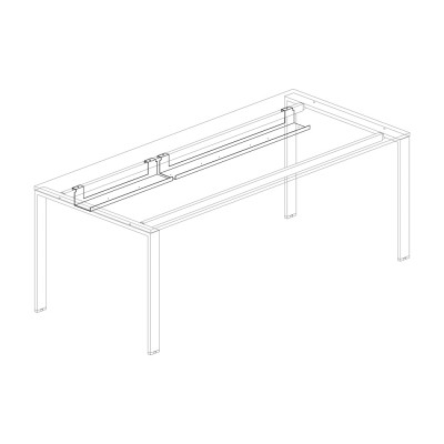 Canalina portacavi mm 1800. Alluminio
