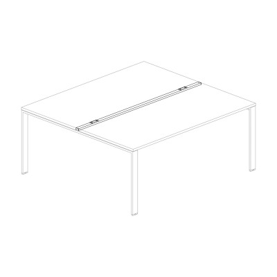 Cable gland bars for meeting tables. Sizes: 1400Lx45Dx20H.