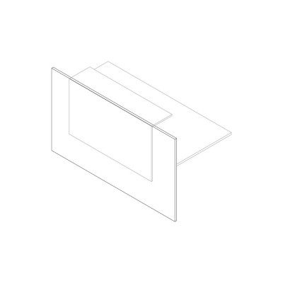 Pannello frontale mm 1200x1050h. Acero