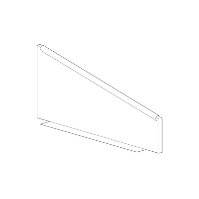 Galvanised trapezoidal separator. Sizes: mm 300Lx100/200H.