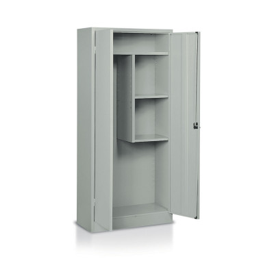 Broom cabinet 2 doors mm. 800Lx400Dx1800H Grey.