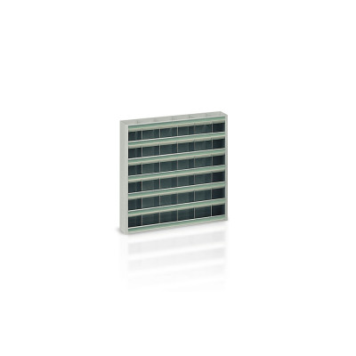 Portaminuterie 42 caselle mm 600x120x600h. Grigio