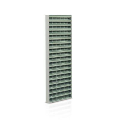 Portaminuterie 120 caselle mm 600x120x1800h. Grigio