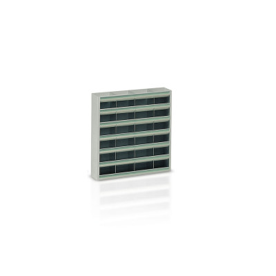 Portaminuterie 28 caselle mm 600x120x600h. Grigio