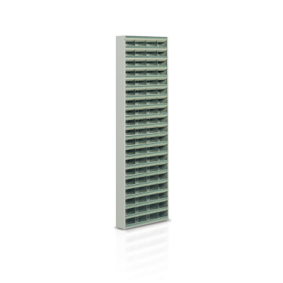 Portaminuterie 80 caselle mm 600x120x1800h. Grigio