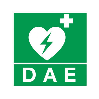 Cartello "Defibrillatore (DAE)" mm 250x310