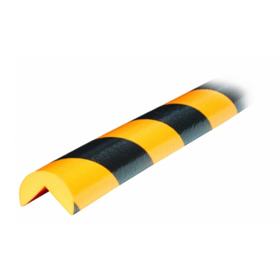 Profilo flessibile giallo nero mm 40x40- barra 1 MT