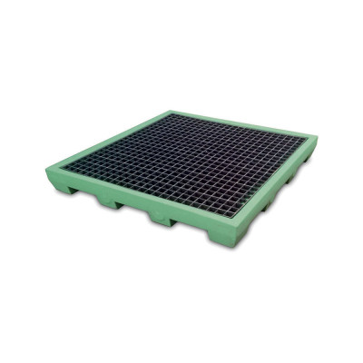 Polyethylene module mm. 1320Lx1320Dx155H. Green.