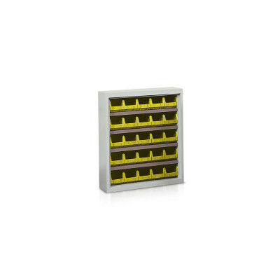 Scaffale 25 contenitori mm 840x270x990h. Giallo
