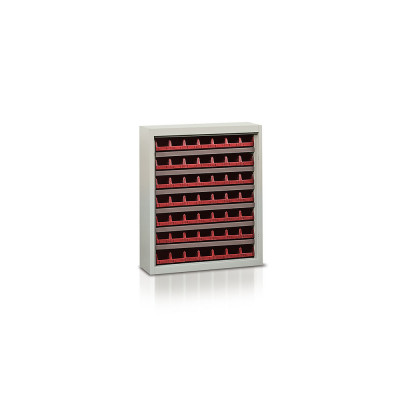 Scaffale 49 contenitori mm 840x270x990h. Rosso