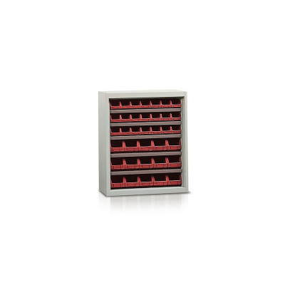 Scaffale 21+15 contenitori mm 840x270x990h. Rosso