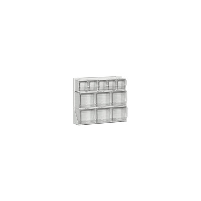 Scaffale da banco con 3 cassettiere mm 610x500h