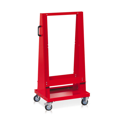 Trolley to be equipped mm. 620Lx610Dx1330H. Red.