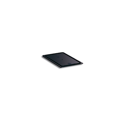 Coperchio a slitta per cassette di mm 400x300. Nero