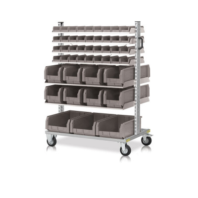 Trolley with 91 containers mm. 1025Lx615Dx1430H.