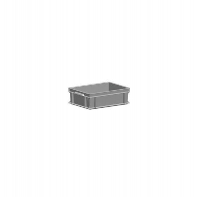 Cassetta sovrapponibile. Capacità lt.12. Grigio.  Mm 300x400x130h