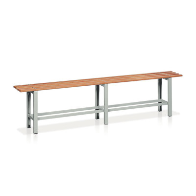 Bench with seat in wood mm. 1000Lx320Dx490H. Grey.