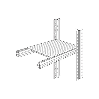 Maxi shelf with small shelves mm 600-900x12h. Sizes: mm 1200Lx320P.