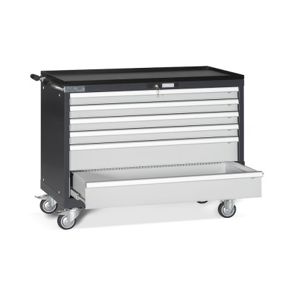 AH250ANGC Tool cabinet with drawers on wheels mm. 1023Lx572Dx860H. Anthracite colour/light grey.