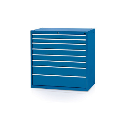 Tool cabinet with 8 drawers mm. 1023Lx600Dx1000H. Light blue.